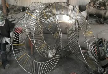 圓環雕塑供需，美陳雕塑，歐式鏤空圓環雕塑承接