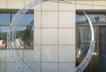 圓環雕塑精選，多彩藝術，鏤空圓環雕塑生產優價