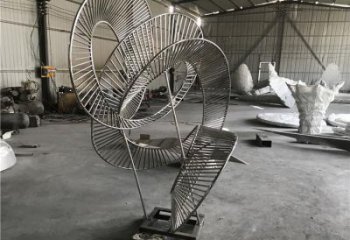 圓環雕塑精選，街道標識，鏤空圓環雕塑指用