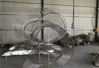 圓環雕塑批發，靜態雕塑，主題鏤空圓環雕塑標準