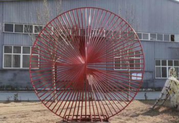 圓環雕塑生產，白鋼構件，美陳鏤空圓環雕塑通用