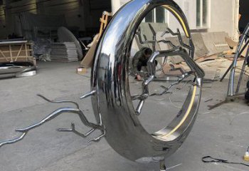 圓環(huán)樹雕塑供應(yīng)，花園小品，不銹鋼圓環(huán)樹雕塑展品