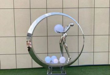 仙子雕塑預(yù)定，白鋼構(gòu)件，文化景觀圓環(huán)仙子雕塑選定