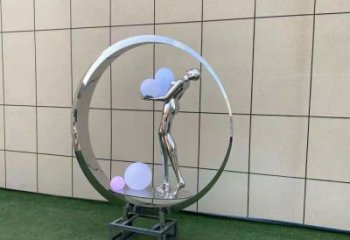 仙子景觀雕塑常用，酒店擺件，圓環仙子雕塑觀賞型