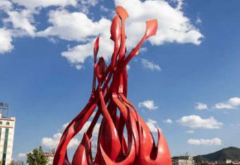 火炬雕塑生產，景區案例，不銹鋼火炬雕塑優選