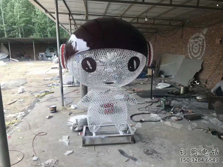 動漫人物雕塑廠家，編織工藝，公園廣場戶外卡通人物雕塑