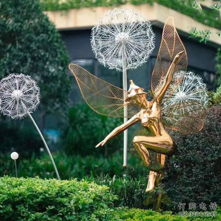 小精靈雕塑，抽象卡通雕塑，美陳人物擺件