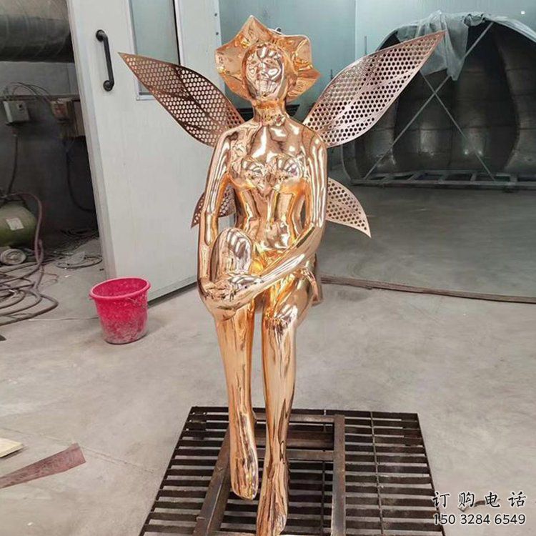 小精靈雕塑，抽象卡通雕塑，美陳人物擺件