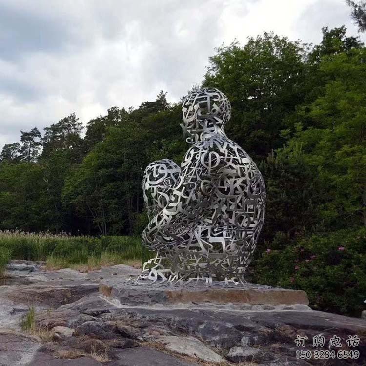 房地產字母雕人物塑，仿古景觀雕塑，噴砂制造