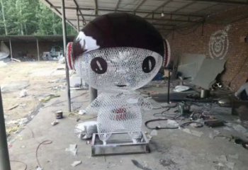 動漫人物雕塑廠家，編織工藝，公園廣場戶外卡通人物雕塑