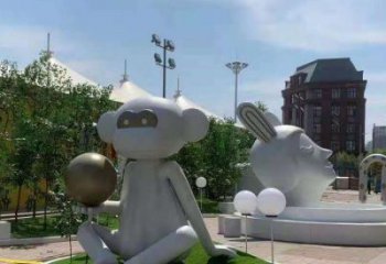 白鋼人頭像雕塑提供,露天雕塑,鏡面人頭像雕塑承接