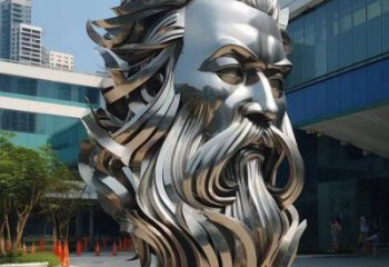 白鋼人頭像雕塑優選,室外雕塑,鏡面人頭像雕塑優選