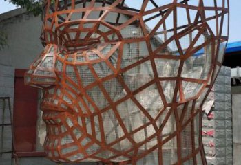 人頭像雕塑觀賞型,城市裝飾,鏤空人頭像雕塑標準