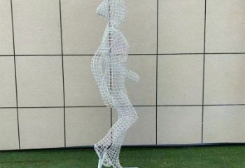 鏤空體育雕塑供求，編織雕塑，鐵藝健兒人物雕塑制造商