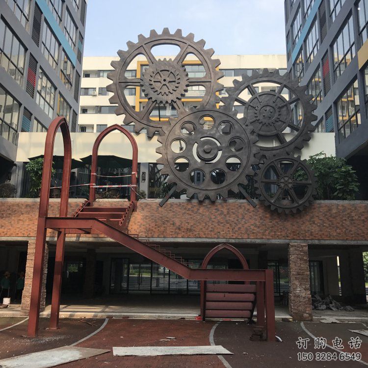 創意齒輪雕塑