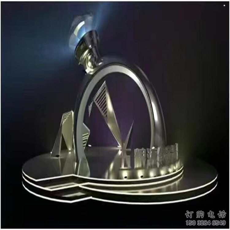 景觀鉆戒雕塑批發，拉絲工藝，景觀鉆戒雕塑承接