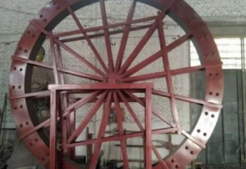 創(chuàng)意水車雕塑