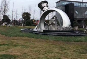 商業街戒指雕塑