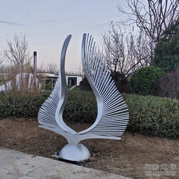 幼兒園鳳尾雕塑，鐵藝文化雕塑，鑄造制作