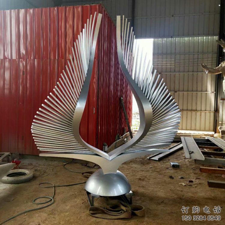 景觀鳥翅雕塑通用，花園小品，不銹鋼鳥翅雕塑優(yōu)價(jià)
