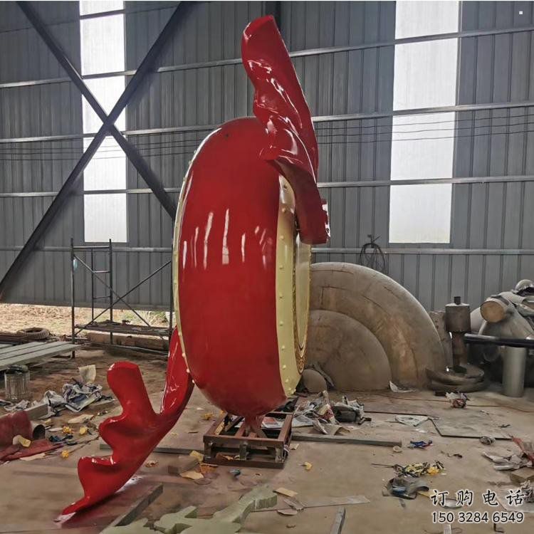 景觀鑼鼓雕塑選用，美陳雕塑，抽象不銹鋼鑼鼓雕塑標準