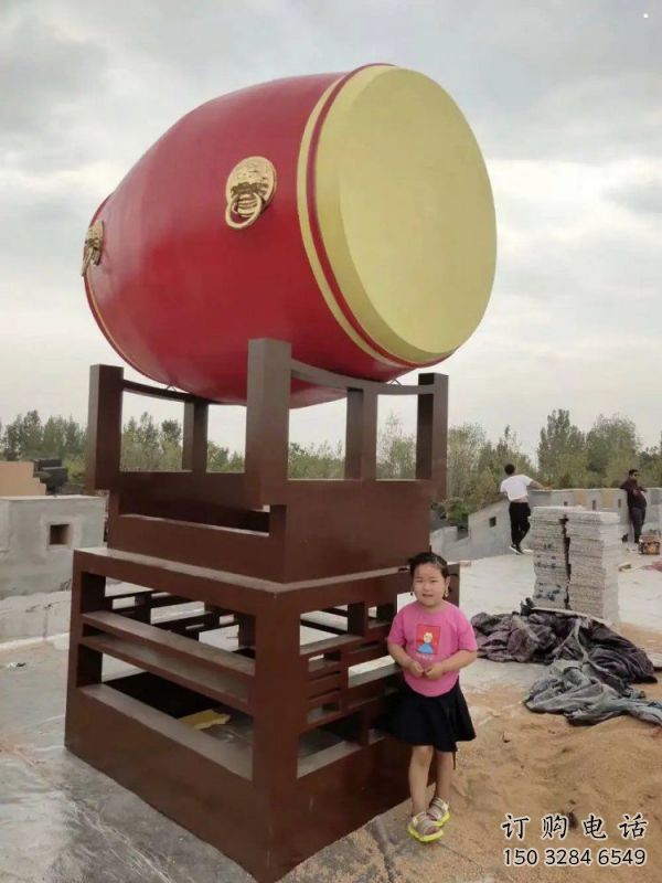 商場鑼鼓雕塑常用，公園小品，房地產(chǎn)不銹鋼鑼鼓雕塑生產(chǎn)商