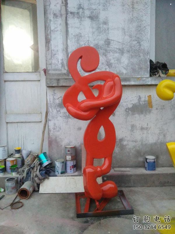 音樂符號雕塑定價，拉絲工藝，音樂符號雕塑工程