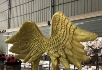 廣場鳥翅雕塑批發，廣場系列，不銹鋼鳥翅雕塑定價