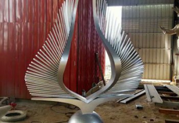 景觀鳥翅雕塑通用，花園小品，不銹鋼鳥翅雕塑優價