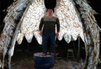 鳥(niǎo)翅雕塑優(yōu)選，多彩藝術(shù)，不銹鋼鳥(niǎo)翅雕塑選用