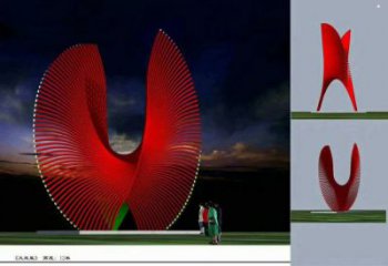 鳥(niǎo)翅雕塑造型供需，廣場(chǎng)雕塑，不銹鋼鳥(niǎo)翅雕塑選用