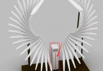 金屬天使之翼雕塑制作，城市裝飾，空間翅膀雕塑標準