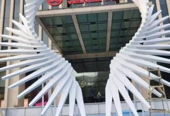 天使之翼雕塑標準，彩鋼制作，景觀翅膀雕塑優價