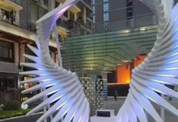 天使之翼雕塑常用，鋼管組合，景觀翅膀雕塑定價