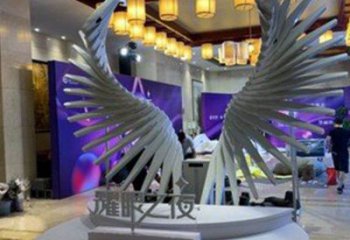 天使之翼雕塑供需，標識雕塑，景觀翅膀雕塑制造商