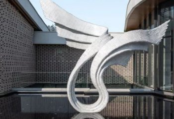 天使之翼雕塑生產，透雕系列，別墅翅膀雕塑生產商