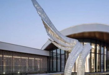 制造天使之翼雕塑專供，地標擺件，翅膀雕塑訂做