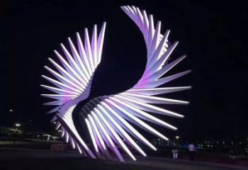 天使之翼雕塑制造商，城市雕塑，公園廣場翅膀雕塑觀賞型