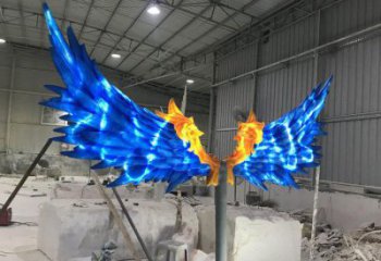 羽翼雕塑工廠選用，街道標(biāo)識(shí)，不銹鋼羽翼雕塑批發(fā)