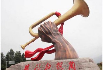 風景區軍號雕塑