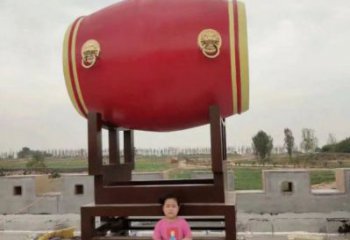 戶外鑼鼓雕塑通用，多彩藝術(shù)，不銹鋼鑼鼓雕塑供應(yīng)