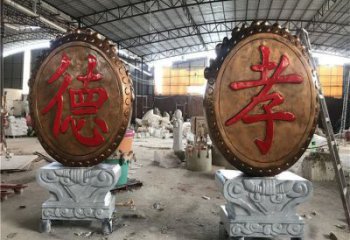 景觀鑼鼓雕塑制造商，校園雕塑，不銹鋼鑼鼓雕塑供給
