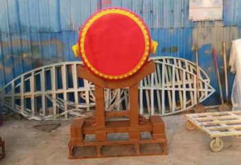 鑼鼓雕塑定制，小區(qū)雕塑，建筑不銹鋼鑼鼓雕塑提供