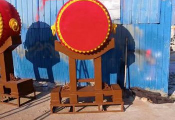 鑼鼓雕塑工程制作，城市雕塑，不銹鋼鑼鼓雕塑專供