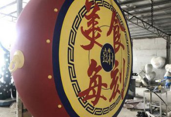 鑼鼓雕塑展品，公園小品，城市不銹鋼鑼鼓雕塑供需