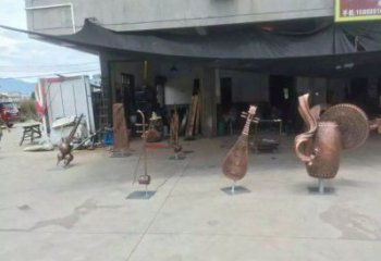樂器雕塑裝飾精品，景觀概念，景觀銅鼓雕塑通用