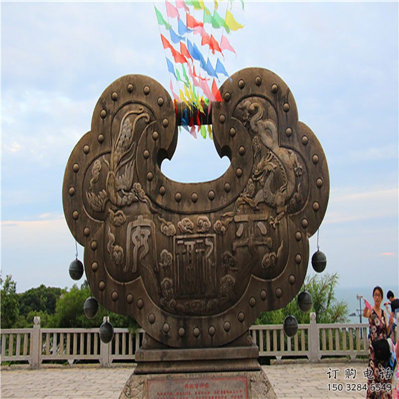 同心鎖雕塑訂做，景區雕塑，烤漆鎖子雕塑定價