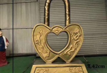 標(biāo)志連心鎖雕塑預(yù)定，小區(qū)擺件，連心鎖雕塑主題精品