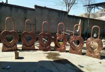 地產連心鎖雕塑點擊，景觀雕塑，別墅連心鎖雕塑