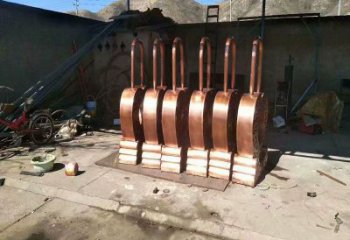 花園鎖子雕塑批發，標識雕塑，展示鎖子雕塑